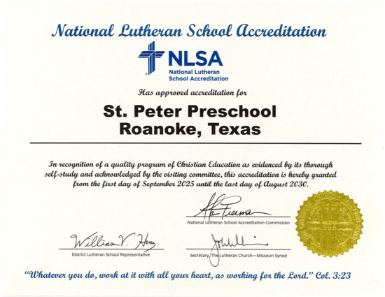 accreditation certificate 1